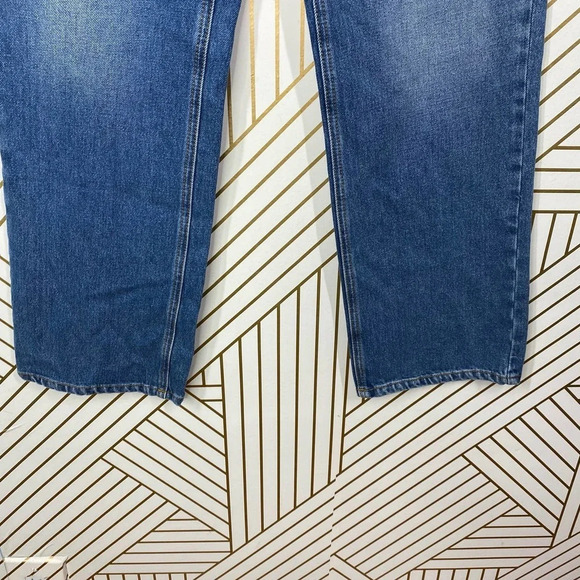 ALC A.L.C. Malone Jeans Pant Cropped High Waist Denim Medium Wash Blue Size‎ 10 - Picture 6 of 12